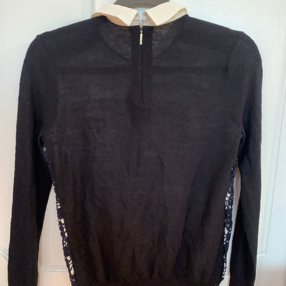 Tory Burch Embroidered Collared Sweater - Picture 3 of 3